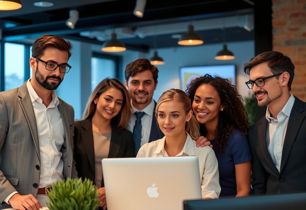 Professional team collaboration