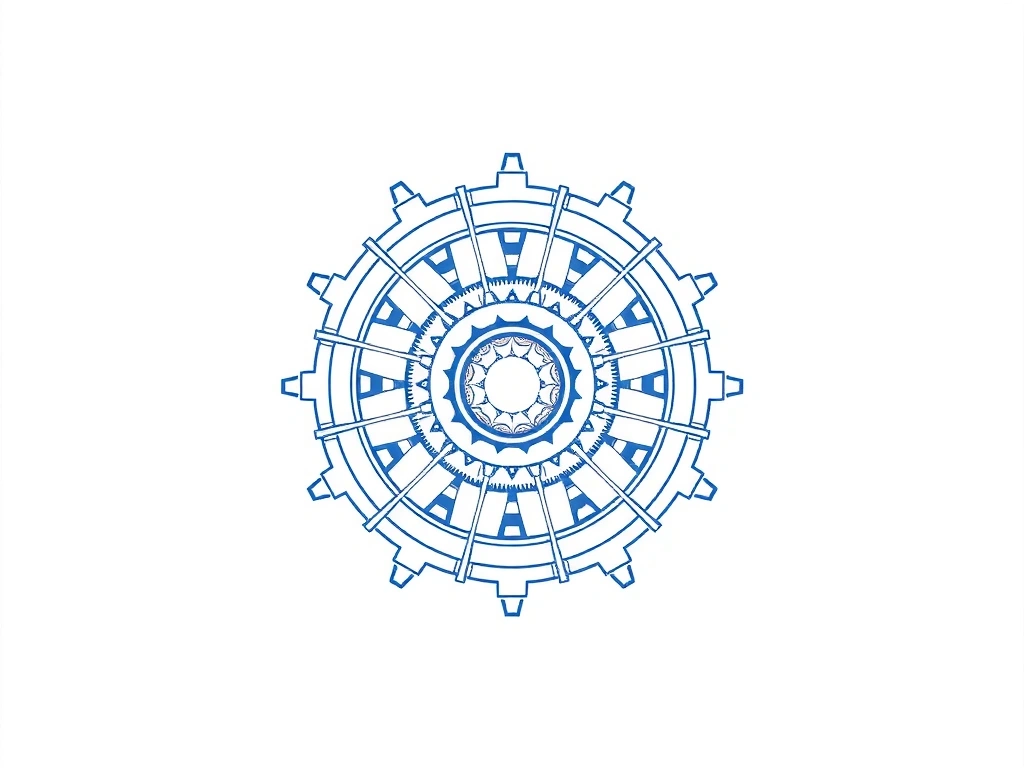 Technical Blueprint Iconography